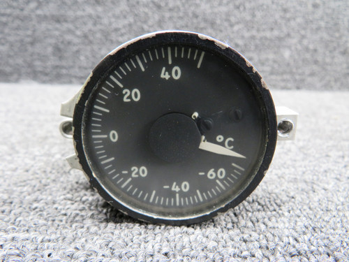 S-215-2 Gates Learjet Ram Air Temperature Indicator with Mount (Worn Face)