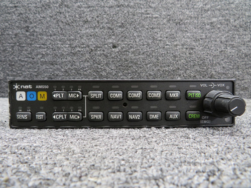 AMS50-001 Northern Airborne 6 Place Stereo Audio Panel with Marker and Mods