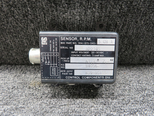 839-00155 (Alt: 206-075-545-5-CH-1) STI RPM Sensor (20-30V) (Core)