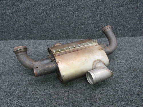 630112-501 Mooney M20R Continental IO-550-G5B Exhaust Muffler Pipe Assy BAS Part Sales | Airplane Parts