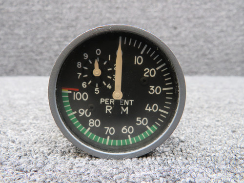 S201-2 Gates Learjet Percent Tachometer Indicator (Grey Face)