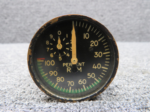 S-201-5 Gates Learjet Tachometer Indicator (Faded, Worn Inner Face)