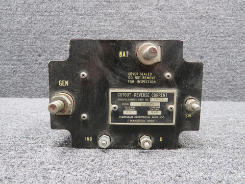 A702R Hartman Electrical Cutout Reverse Current Relay (Worn Threads) (26V) (Core)