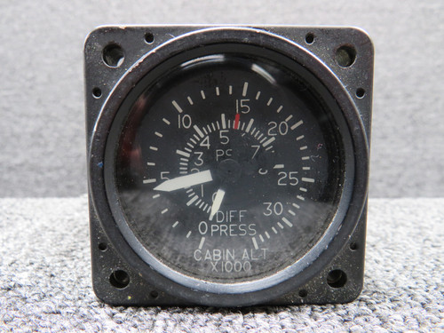 3000-J32 United Instruments Cabin Altitude Pressure Differential Indicator