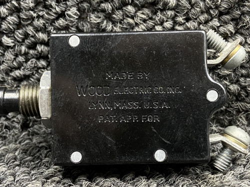 Wood Electric Push to Reset Circuit Breaker Set (Amps: 5, 10, 15, 20, 30)