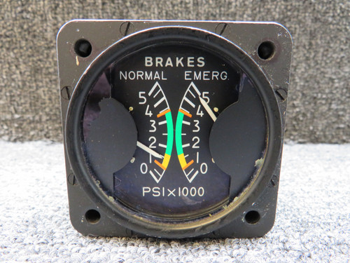 110P2-831-10-90-07 Embraer Dual Brake Pressure Indicator (Worn Face)
