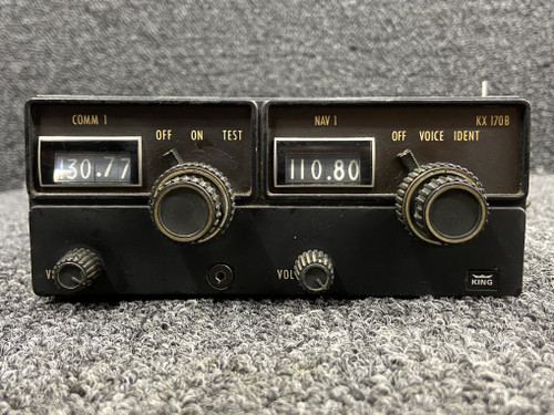 069-1020-00 King KX-170B Navigation, Communication Radio with Tray (Volts: 14)
