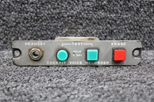 9622019-1, 9622019-2 Cessna 550 Cockpit Voice Recorder w Erase Switch (Gray)
