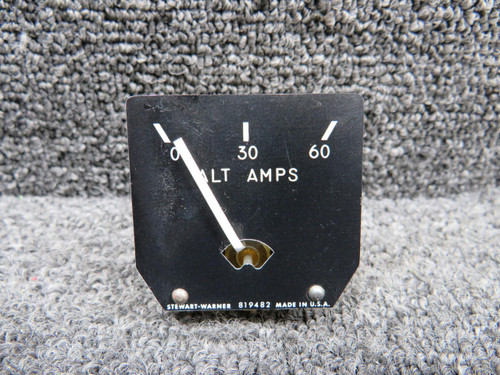 Stewart-Warner 819482 Stewart-Warner Ammeter Indicator (Range: 0-60 Amps) 