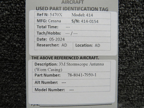 3M 78-8041-7950-1 3M Stormscope Antenna (Worn Casing) 