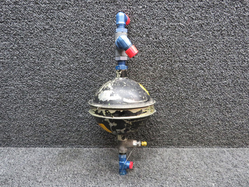 Learjet 2380167-2, AN937 Learjet 25 Accumulator Assembly with Cross Fitting 