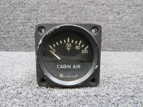 556-10-1 (Alt: 50-380026-1) Instruments Inc Cabin Air Temp Indicator (Worn Face)