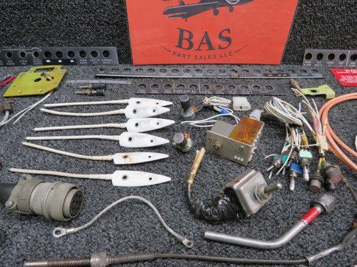 Beechcraft 58 Goodie Bag (Switches, Placards, Wiring, Brackets, etc)