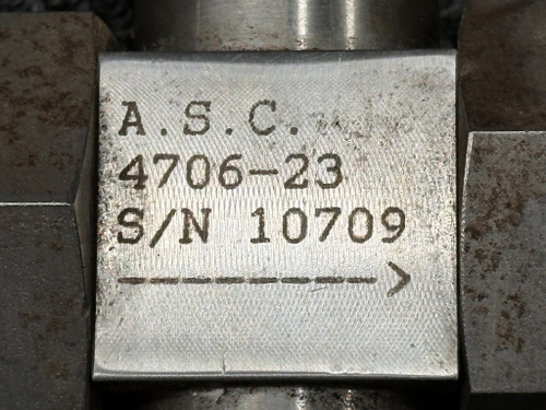 4706-23 (Alt: 101-381011-11) Aerospace Systems Pneumatic Valve Assembly