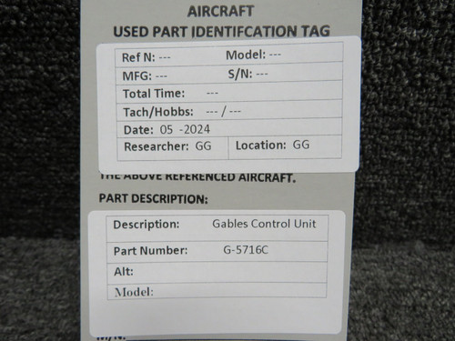 G-5716C Gables Control Unit