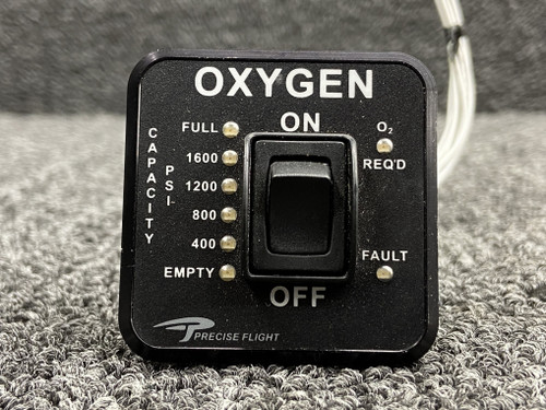 100N2120-2 Precise Flight Low Reserve Oxygen Control Panel