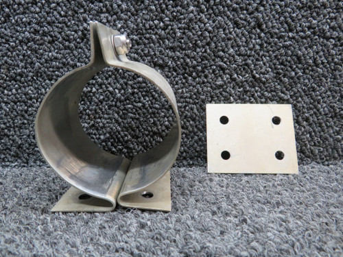 35-921255 Beechcraft 24R Fuel Boost Pump Bracket (Holes Enlarged, Worn)