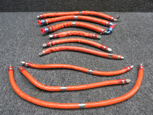 111F504-660210 Stratoflex, Aeroquip APC Hose Assembly Set of 9