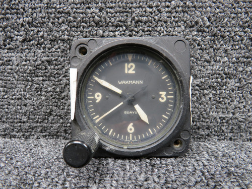 Learjet L-24D 8 Day Clock with Large Knob