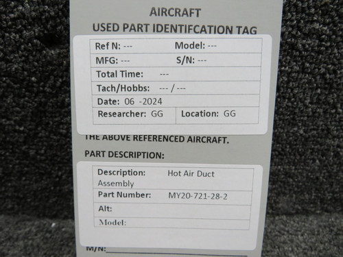 MY20-721-28-2 Hot Air Duct Assembly