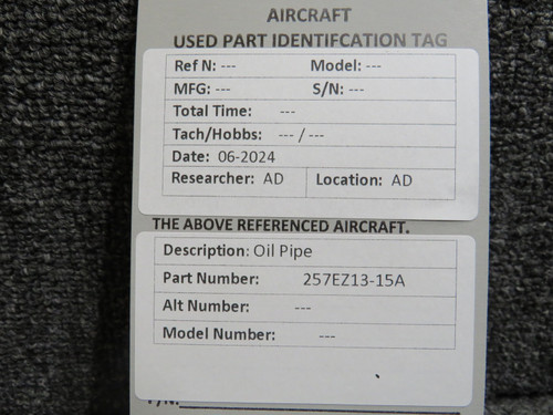 257EZ13-15A Oil Pipe