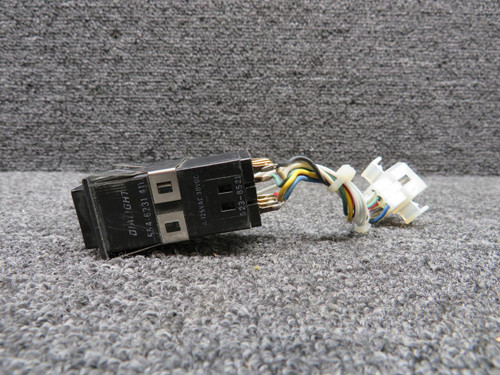 Dialight 554-6231-411 Dialight VHF Nav, Loran Push Switch Assy (125VAC) (30VDC) 
