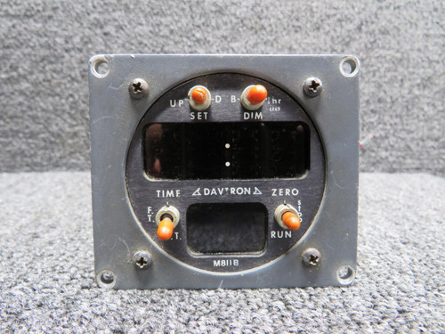  Davtron Digital Clock Indicator w Battery (Grey) (No Data Plate) (Volts: 14) 