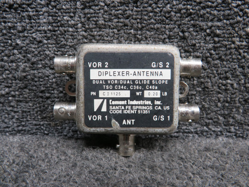 CI-1125 Comant Dual VOR-Dual Glideslope Antenna Diplexer