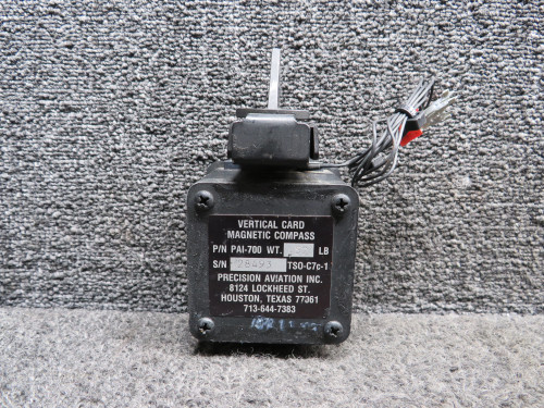 PAI-700 Precision Vertical Card Magnetic Compass Indicator (Lighted, 28V)
