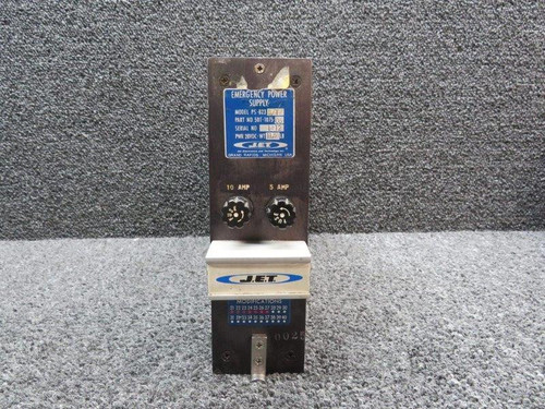 501-1075-06 J.E.T PS-823B/T Emergency Power Supply w Mods (Amps: 5-10)