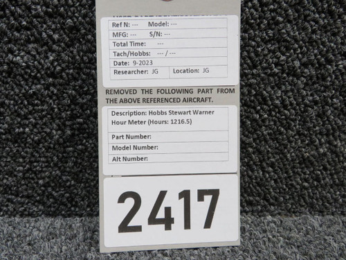 RHYTHM TESTAMENT For Hobbs Stewart Warner Hour Meter DC