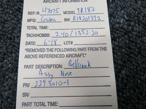 2243010-1 (Use: 2243017-1) Cessna 182 Bellcrank Assembly Nose Gear