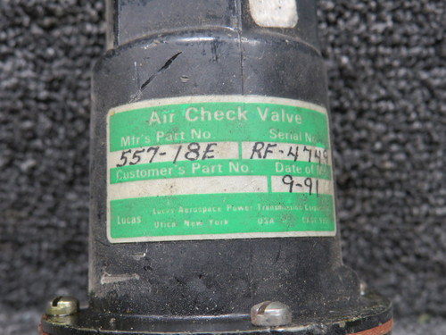 557-18E Lucas Air Check Valve