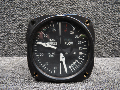 6331 United Instruments Dual Manifold & Fuel Pressure Indicator