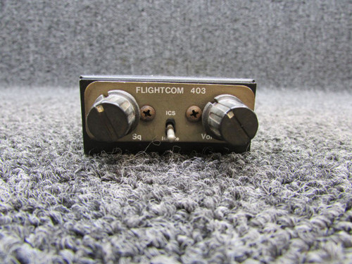 403 Flightcom Panel Mounted Intercom (Volts: 12)
