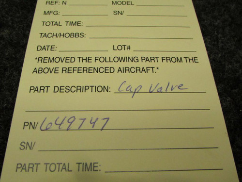 649747 B.F. Goodrich Cap Valve (SA)