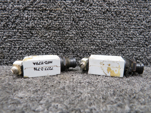 7277-2-7-1-2 Klixon 1075A Push Breaker Set of 2