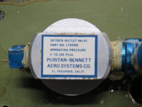 170098 Purtian Bennett Oxygen Outlet Valve Panel