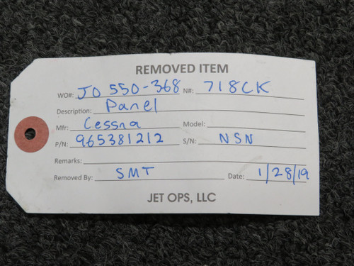 965381212 Cessna Instrument Panel Assembly