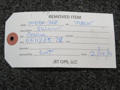 Does Not Apply 5511285-22 (Use: 5511285-22-1) Cessna Citation Inner Ring 