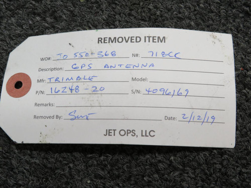 Trimble 16248-20 Trimble GPS Antenna with Mods 