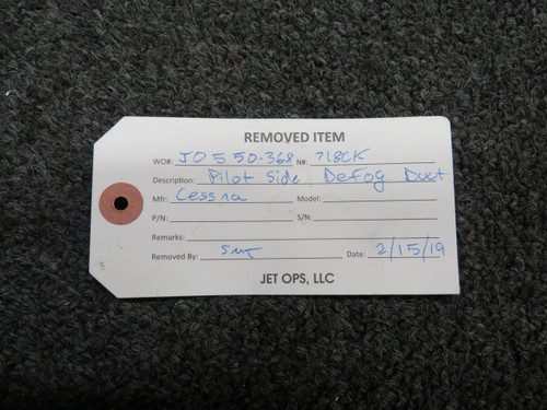 Does Not Apply 5514122-3 Cessna De-Ice Nozzle Kit LH 