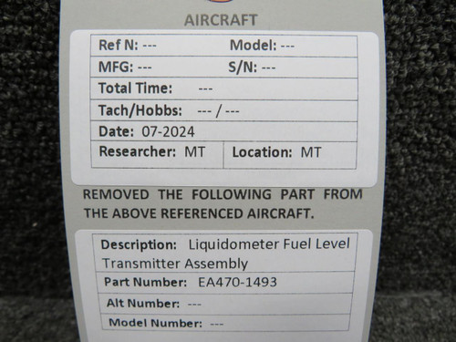 Liquidometer EA470-1493 Liquidometer Fuel Level Transmitter Assembly 