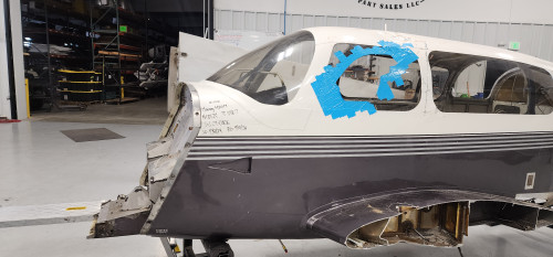 Mooney M20M Fuselage w Bill of Sale, Data Tag, Airworthiness, and Logs