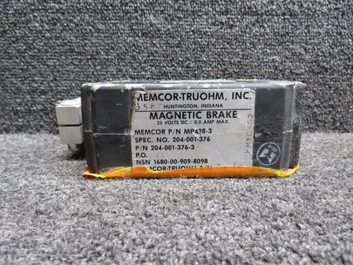 MP498-3 (Alt: 204-001-376-3) Memcor-Truohm Magnetic Brake (28V)