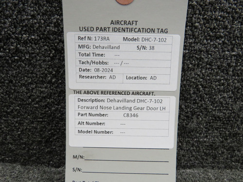 Dehavilland DHC-7-102 Forward Nose Landing Gear Door LH
