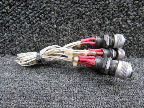801-1030-0332-504 (Alt: MS25041-3) Dialco Push to Test Switches (Set of 4)