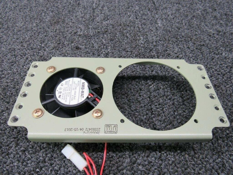 3930372-2, 2410ML-05W-B40 Minebea Blind Fan Coordinator Plate with Fan (24V)