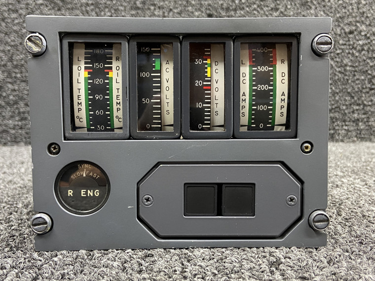 5418274-11, 820-620 Hoskins Indicator Panel Cluster Assy w Gauges &amp; Annunciator