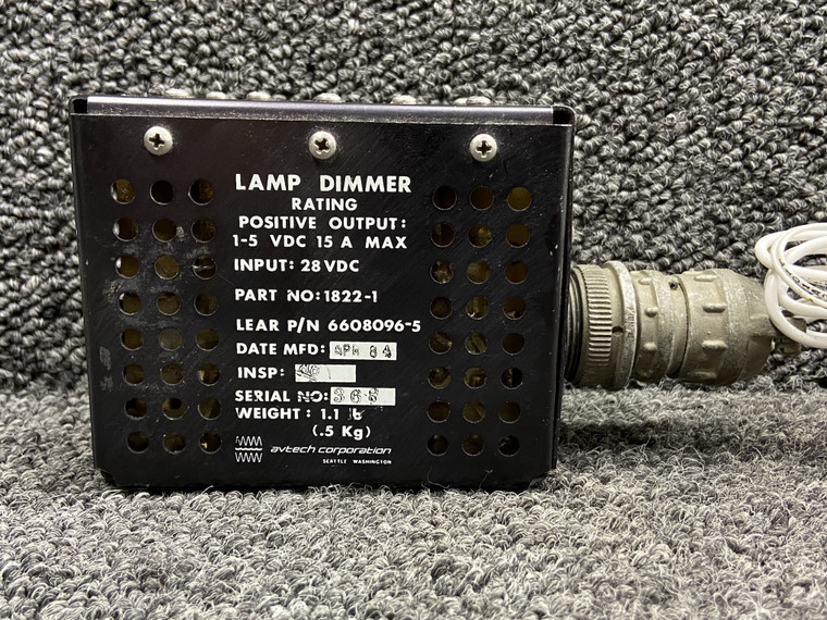 1822-1 (Alt: 6608096-5) Avtech Lamp Dimmer (28V)
